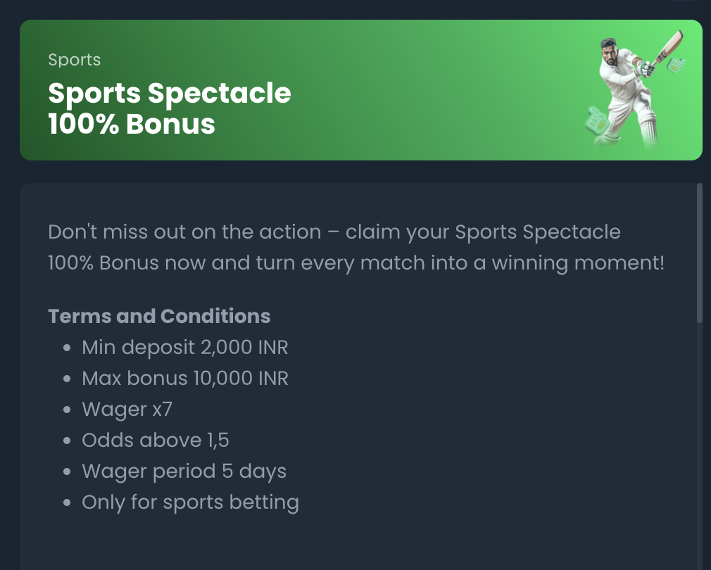 4Rabet Sports Spectacle 100% Bonus